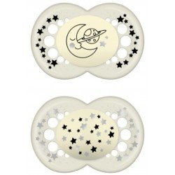Comprar MAM Chupete Original Night Latex Neutro Brillante +16m 2 uds