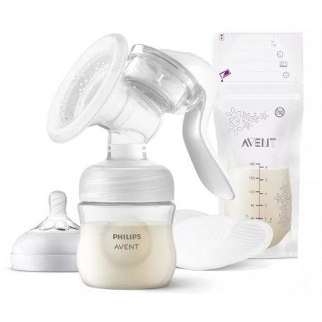 Philips Avent SCF430/20 Sacaleches Manual Individual Tecnología Natural Motion + Accesorios