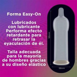 Durex Preservativo Placer Prolongado con Lubricante Performa 12 Uds