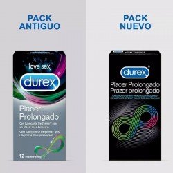 Durex Preservativo Placer Prolongado con Lubricante Performa 12 Uds