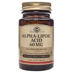 Comprar Solgar Ácido Alfa Lipoico 60 mg 30 Cápsulas