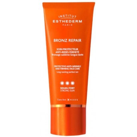 Institut Esthederm Bronz Repair Crema Solar Facial Antiarrugas Sol Fuerte 50 ml