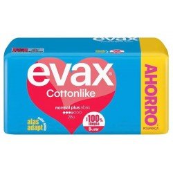 Comprar Evax Cottonlike Normal Plus Compresas Alas 28 uds