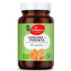 Comprar El Granero Integral Cúrcuma y Pimienta BIO 60 Cápsulas 440 mg
