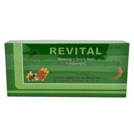 Revital Ginseng + Jalea Real + Vitamina C 20 Ampollas