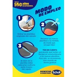 Scholl Plantillas In-Balance Alivio del Dolor Lumbar 1 Par (Talla 42,5-45)