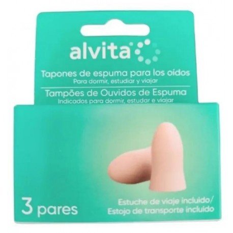 Alvita Tapones de Oídos en Espuma 3 Pares