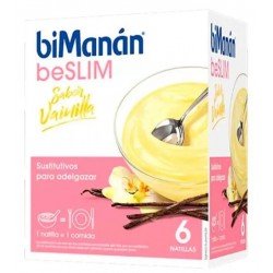 Comprar Bimanán Be Slim Natillas Vainilla 6 Sobres