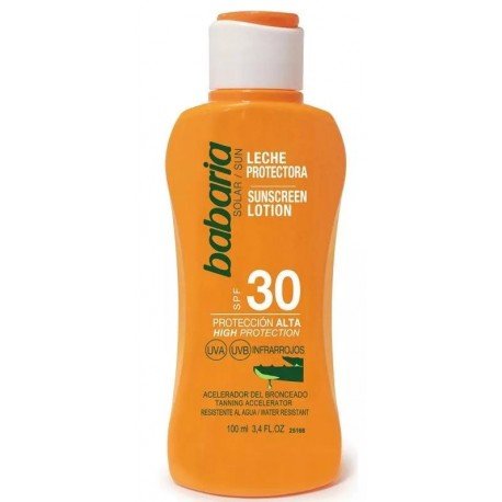 Babaria Leche Protector Solar SPF30 Aloe 100 ml