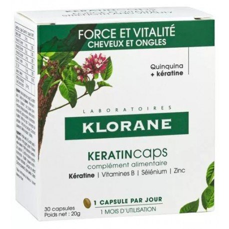 Klorane Keratincaps Cabello 30 Cápsulas
