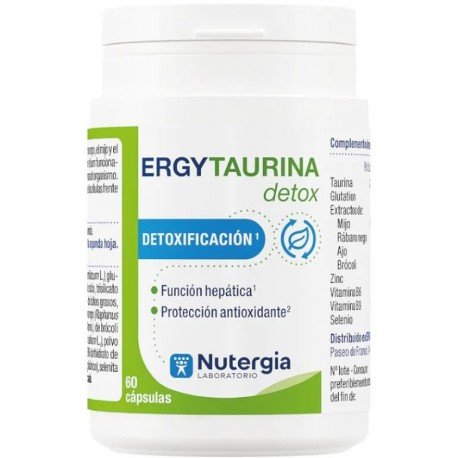 Nutergia Ergytaurina Detox 60 Cápsulas