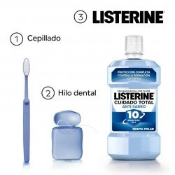 Listerine Cuidado Total Enjuague Bucal Anti-Sarro Menta Polar 500 ml