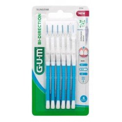 Comprar Gum Cepillos Interdentales Bi-Direction 0,9mm Azules 6 Uds