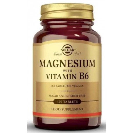 Solgar Magnesio + B6 100 Comprimidos