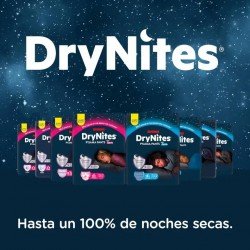 Huggies DryNites Pañales de Noche Niña Talla 4-7 (17-30 Kg) 10 Uds
