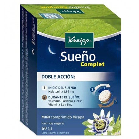 Kneipp Sueño Complet Bicapa Conciliar y Mantener el Sueño 60 Comprimidos