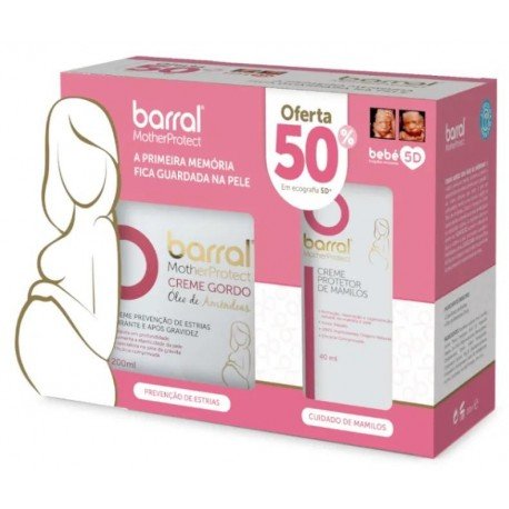 Barral Crema Aceite de Almendras 200 ml + Crema Pezones 40 ml