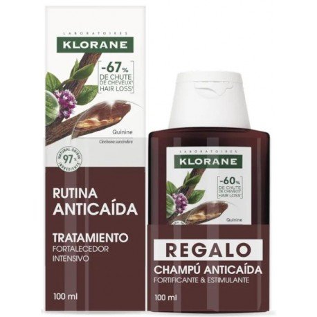 Klorane Tratamiento Anticaída 100 ml + Champú 100 ml