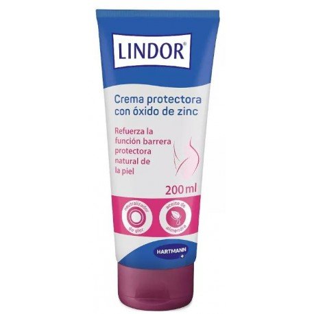 Lindor Crema Protectora Skin Óxido de Zinc 200 ml