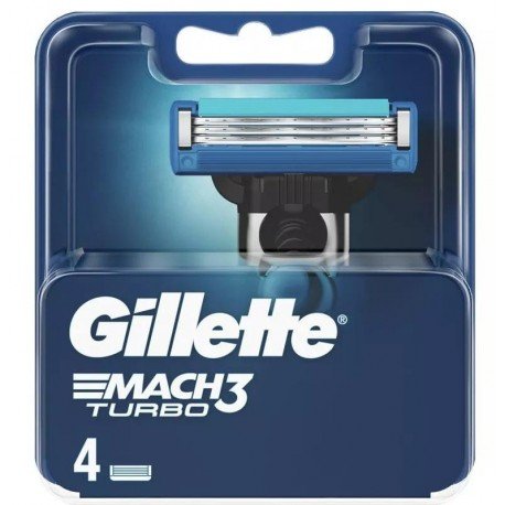Gillette Recambios Mach3 Turbo 4 uds