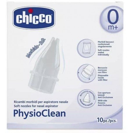 Chicco Physio Clean Recambios Kit Aspirador Nasal 10 uds