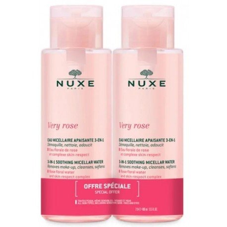 Nuxe Very Rose Agua Micelar Calmante 3 en 1 2x400 ml