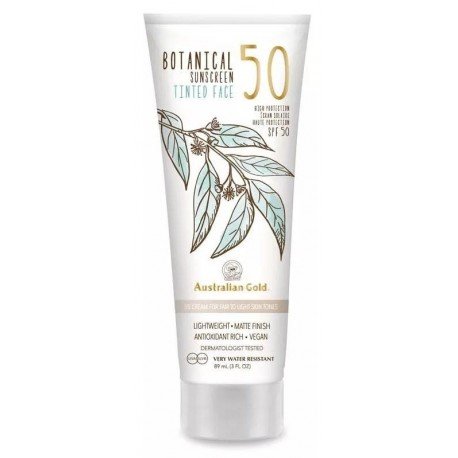 Australian Gold Botanical Protector Solar Facial SPF50 con Color 88ml