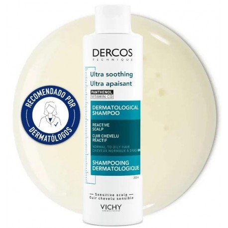 Vichy Dercos Champú Ultra-Calmante Cabello Normal o Graso 200 ml