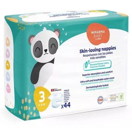 Mifarma Baby Pañales T3 (4-9 kg) 44 uds