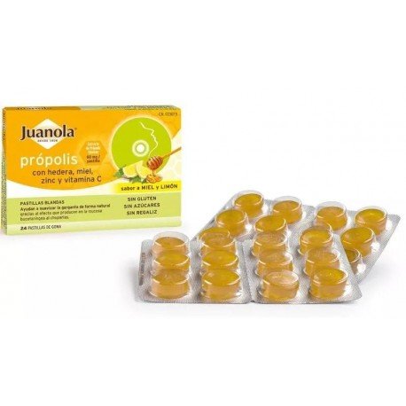 Juanola Própolis Miel Limón 24 uds