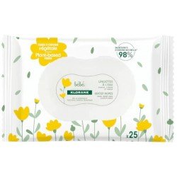 Comprar Klorane Bebé Toallitas de Paseo Cara y Manos 25 uds