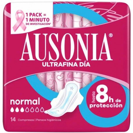 Ausonia Ultrafina Compresas Alas Normal 14 uds