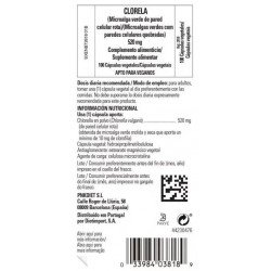 Comprar Solgar Clorella 520 mg 100 Cápsulas Vegetales