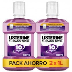 Comprar Listerine Cuidado Total Enjuague Bucal Menta 2x1 Litro