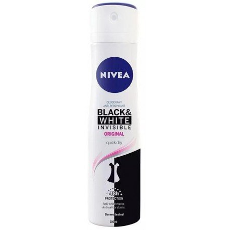 Nivea Desodorante Spray Black & White Invisible 200 ml