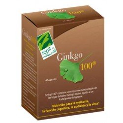 Comprar 100% Natural Ginkgo Energía 60 Cápsulas