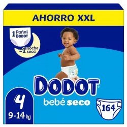 Comprar Dodot Pañales Bebé Seco T4 (9-14 Kg) 164 uds