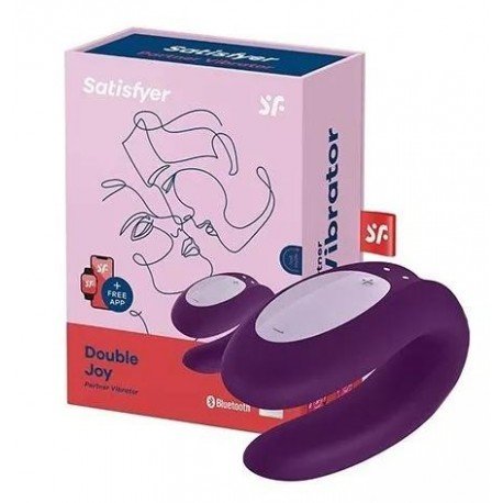 Satisfyer Double Joy Morado + App Gratis