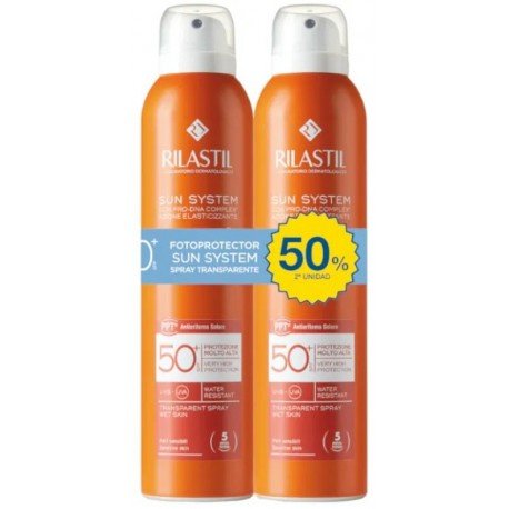 Rilastil Sun System SPF50 Spray Transparente 2x200 ml