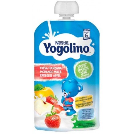 Nestlé Yogolino Bolsita Leche y Fruta Manzana y Fresa 100 gr