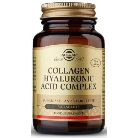 Solgar Ácido Hialurónico Complex con Colágeno 30 Cápsulas
