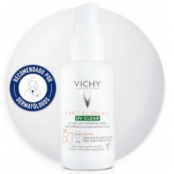 Comprar Vichy Capital Soleil UV Clear Fluido Fotoprotector Piel Grasa SPF50 40 ml
