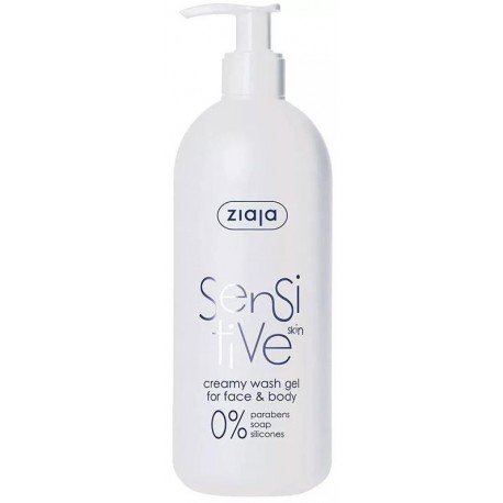 Ziaja Gel Limpiador Rostro y Cuerpo Pieles Sensibles Sensitive 400 ml
