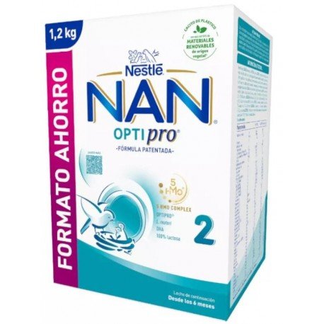 Nestlé Nan Optipro 2 Leche de Continuación 1200 gr