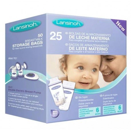 Lansinoh Bolsas de Conservación de Leche 25 Uds