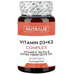 Comprar Nutralie Vitamina D3+K2 Complex 10000 UI con Vitamina C 60 Softgels