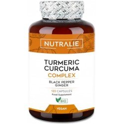 Comprar Nutralie Cúrcuma Complex Jengibre y Pimienta Negra Orgánica 120 Cápsulas