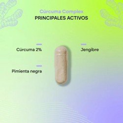 Nutralie Cúrcuma Complex Jengibre y Pimienta Negra Orgánica 120 Cápsulas