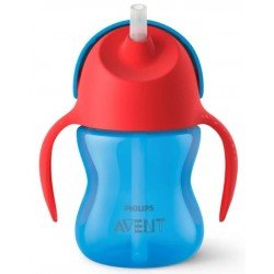 Comprar Philips Avent SCF796/01 Vaso Pajita y Asas Azul +6m 210 ml
