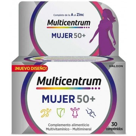 Multicentrum 50+ Mujer 30 Comprimidos